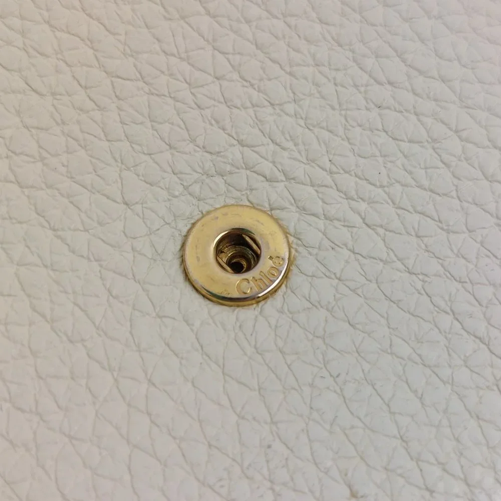 Chloe Aby Chain Long Wallet Flap Ivory - Picture 15 of 16